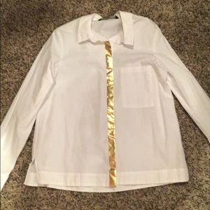 Zara Gold Lined Blouse